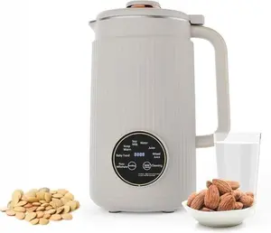 Nut Milk Maker Machine 1200ml Multi-Functional Automatic Soybean Milk Machine Plant-Based Milk, Oat, Almond Milk Machine with Heat Preservation Function White
