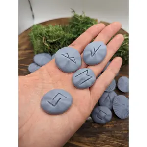 Rune Mushrooms Paint it Yourself Resin Runes Divination Divining Stones Witch Gift Goth Girl Gift Halloween Spooky Gifts Mushroom Lovers