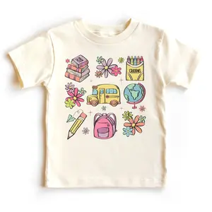 Girls Back To School Shirt, Supplies Doodle Shirt, Fun First Day Of Kindergarten T-Shirt, Funny Kindergarten Tee, Best Gift For Women, Gift For Her