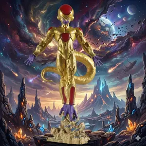 26cm Anime DBZ Figure Gold Frieza Figure PVC Action Figure Collection Model Toys Gifts