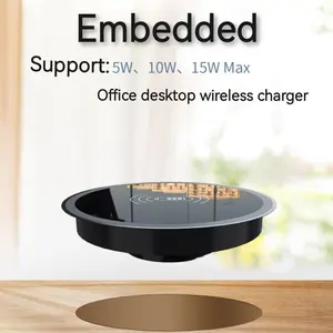Invisible Wireless Charger Pad, Under Desk Charging Station for iPhone Samsung Lg Google Pixel, Essential Desktop Accessory