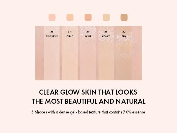 [AMUSE Seoul Official] DEW JELLY VEGAN CUSHION | 5 Shades Concealer Foundation Makeup Cosmetic