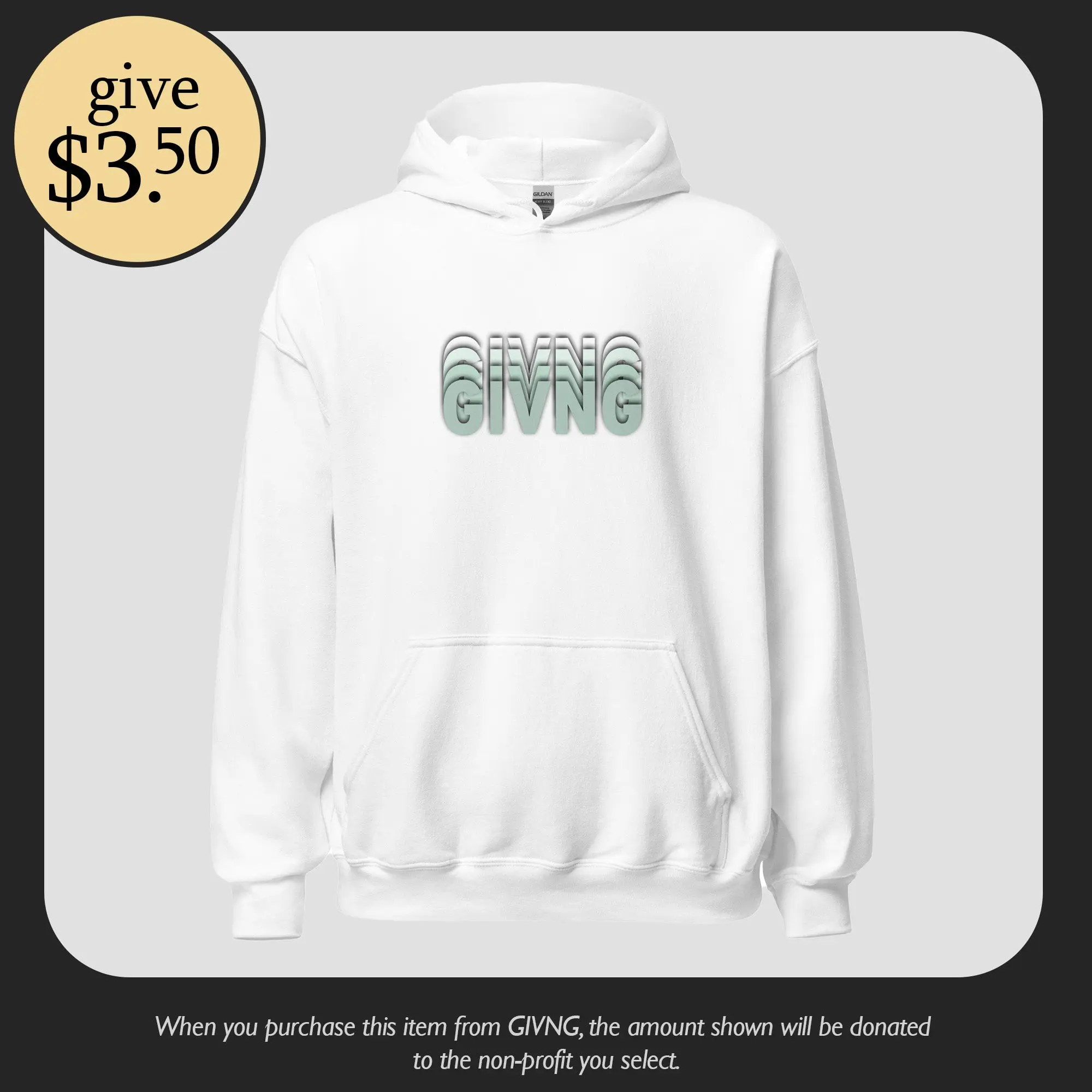 Stacked Hoodie - White