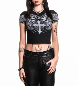 Affliction Women's T-shirt Misfits Wings