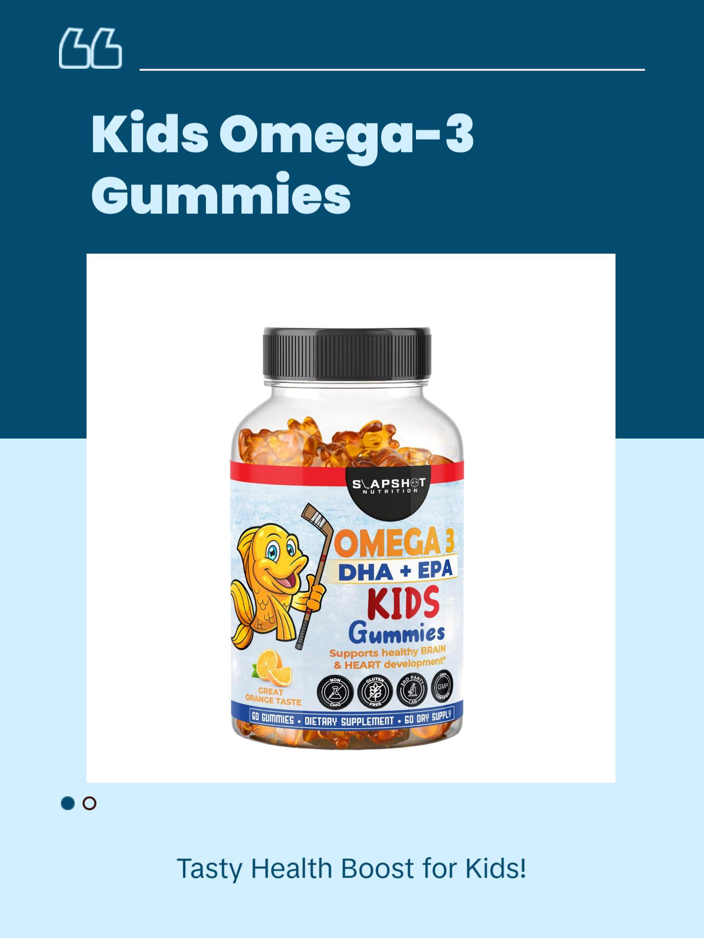 Kids Omega-3 Gummies DHA + EPA - 60 Count
