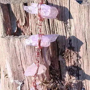 "The Alchemist" Raw Amethyst Vertical Bar Necklace