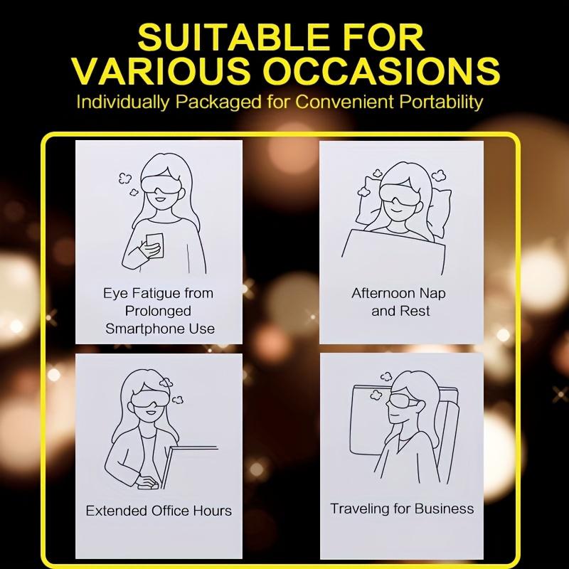 Light-Blocking and Popular Eye Mask for Protection - 30pcs Lutein Steam Eye Mask - Warm Moist for the Eyes - Convenient for Office And Travelling - Eye SPA Mask