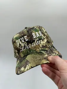 Otto Brand Dive Bar Darlin' Embroidered Camo Trucker Hat with Adjustable Strap Casual Style