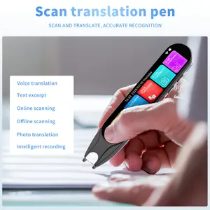 Translation pen and scanning reader pen for language learners, dyslexic and learning disabled individuals, 142 language translation pen (gray)