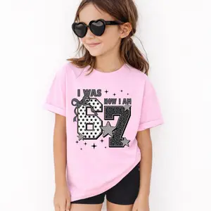 [Sale Up To 50%] I Was 6 Now I'm 7 Shirt, 7th Birthday Girl Shirts, 67 Tee