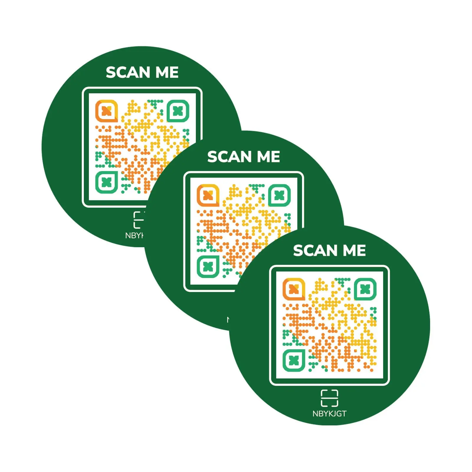 Round Sticker dark-green-3