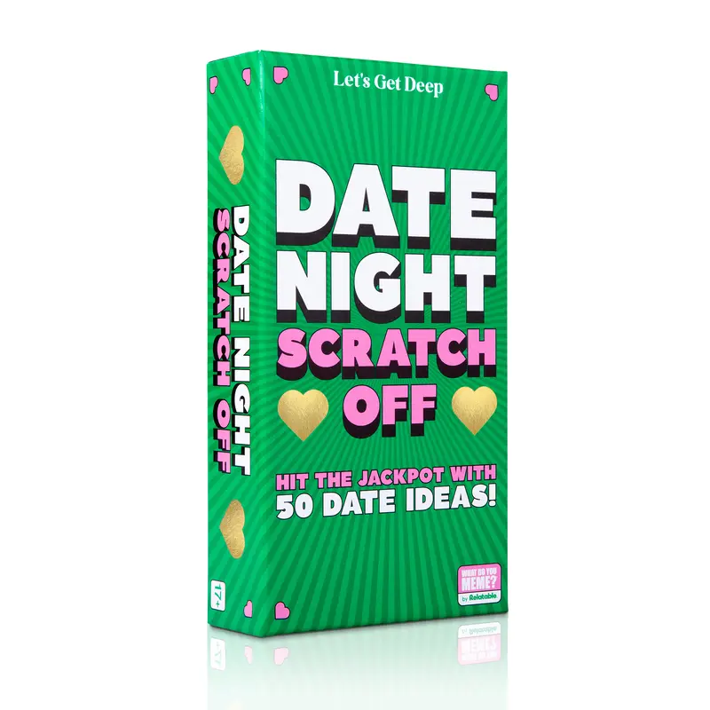 Relatable Date Night Scratch-Off Cards - Valentine’s Day Gift for Her, 50 Fun Date Night Ideas, Romantic Couples Gift, Family Board Games, Strategy Board Games, Tabletop Games