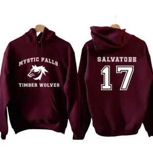 [Sale Up To 45%] The Vampire Diaries inspired Hoodies, Mystic Falls Salvatore 17 Front And Back, Vampire Diaries Hoodie Sweatshirts Statement