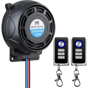 Rupse Motorcycle Alarm System Security Anti Theft Prevention, Bike Alarms for Ebikes, Scooter Alarm, Alarma para Motocicleta, Super Sensitive Motorcycle Alarm with 2pcs Remote