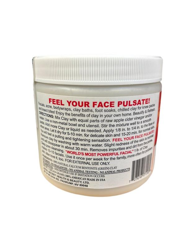Aztec Secret Indian Healing Clay 500g Bentonite Clay for Facial Cleansing, Moisturizing, Suitable for All Skin Types, Vegan, Chilled - Apple, Skincare