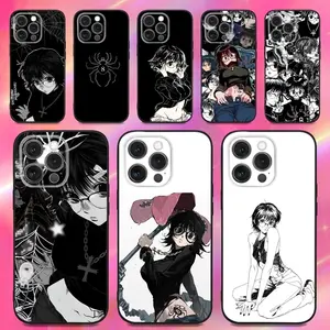 S-Shizuku M-Murasaki Anime Phone Case For iPhone 17,16,15,14,13,12,11,Pro,Max,Plus,Samsung Galaxy S26 S25 S24 S23 S22 Soft Silicone Black Case