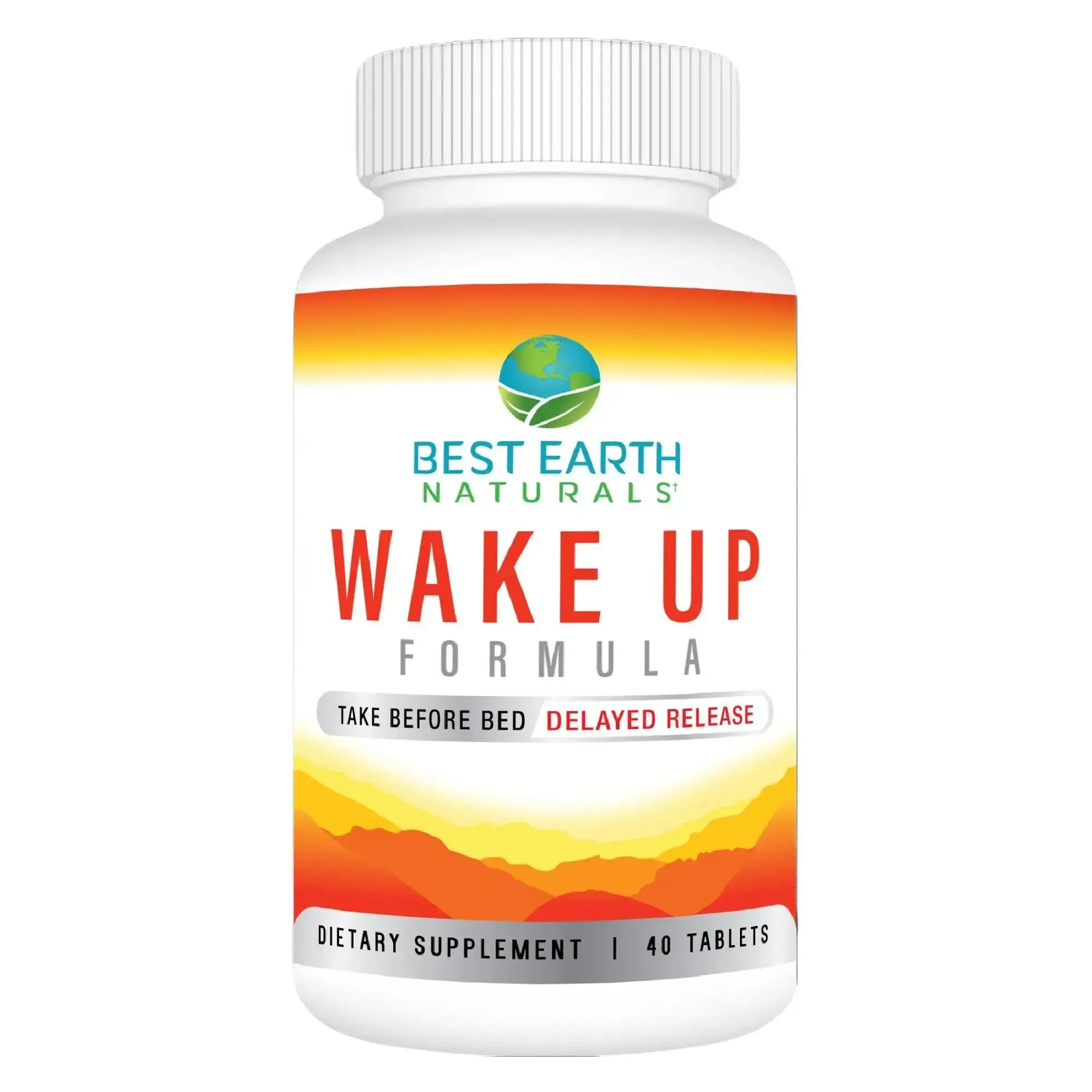 Wake Up Formula - Time-Released Energy Supplement with Vitamin B6 & B12, Guarana Seed Extract, L-Tyrosine & Eleuthero Root - 40 Tablets