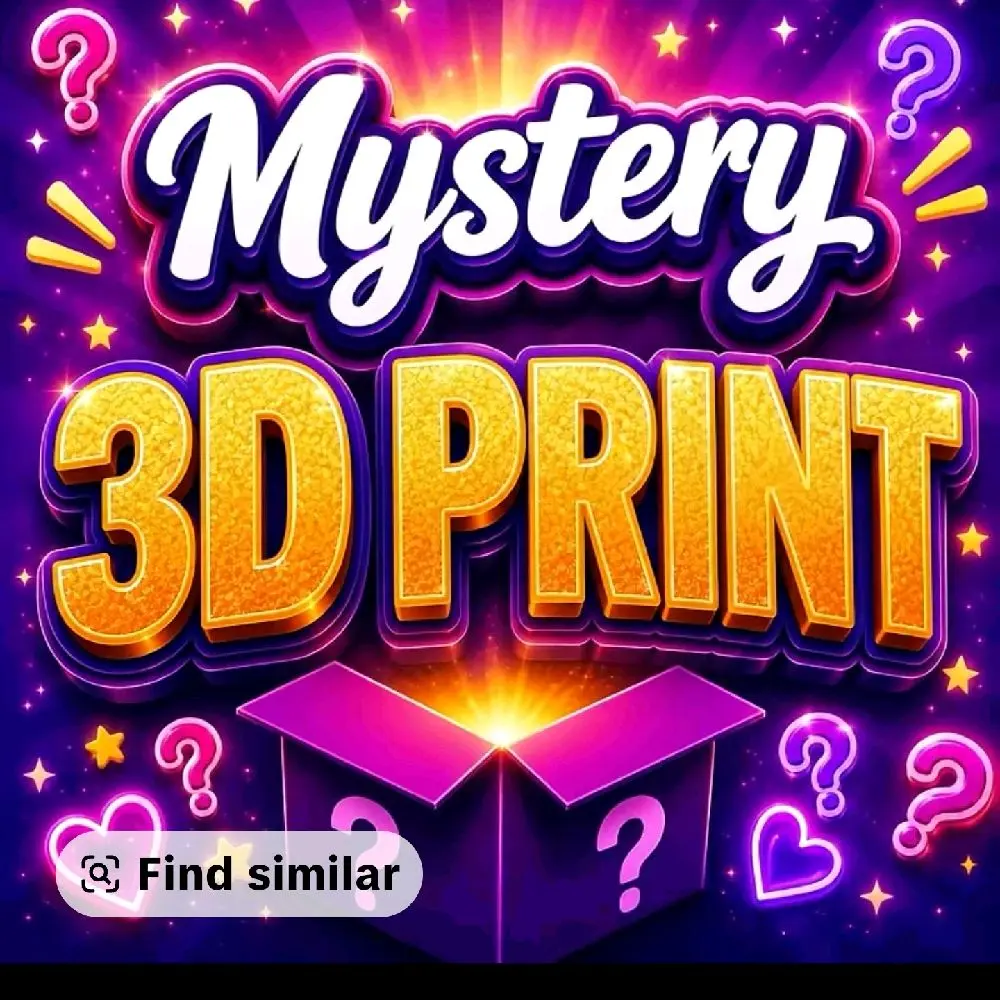 $20 Plastic 3D Figurine Mystery Box, Artistic Home Decor Ornaments, Decorative Sculptures for Home Supplies