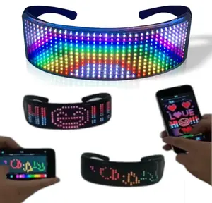 Customizable Smart Visors - LED Bluetooth Glasses Electronic Futuristic Eyewear