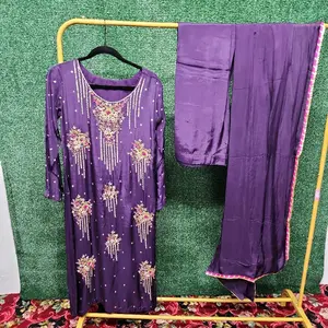 3 piece ready to wear party wear dress