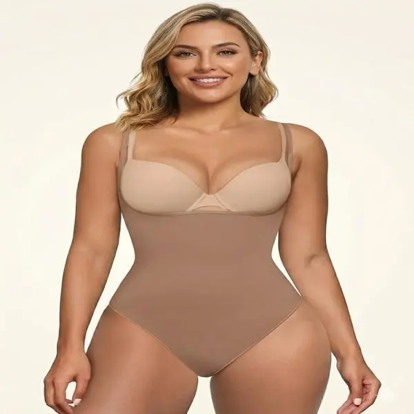 Open Bust Shapewear Tummy Control Bodysuits For Women Seamless Compression High Waisted Body Shaper