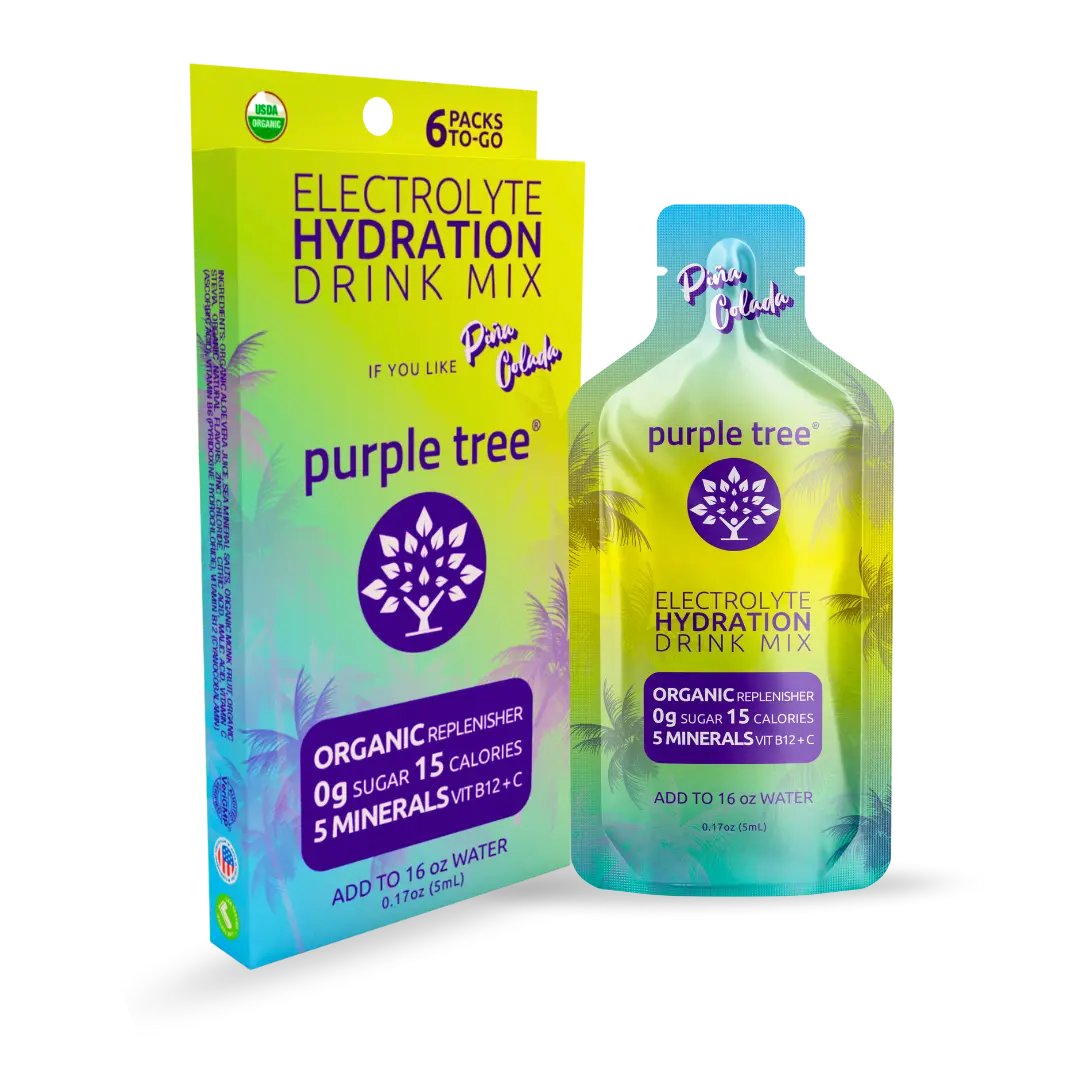 Purple Tree - Organic Electrolyte Hydration Packets, Pina Colada