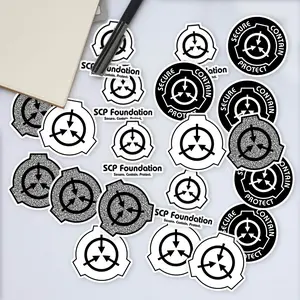 Stickers Pack 20 Pcs SCP Vinyl Foundation Colorful Aesthetic Water Car Laptop Bike Bottle Waterproof Bumper Luggage Skateboard Guitar