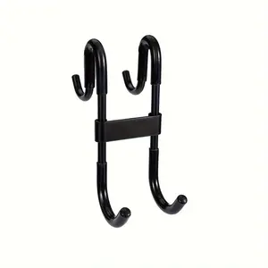1PC Shower Door Hook Over Door Hanger for Towels Clothes Coats Heavy Duty Strong Load Bearing Multipurpose Glass Door Organizer Space Saving Bathroom Accessories for Family Home Apartment Dorm