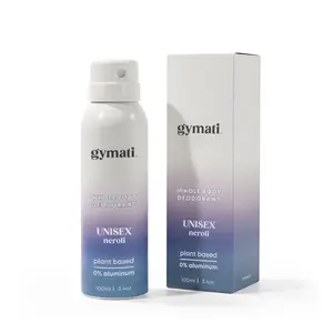 Gymati Unisex Deodorant - Plant Based, Aluminum Free, Air Powered, Zinc Based Protection, Odor Fighting.