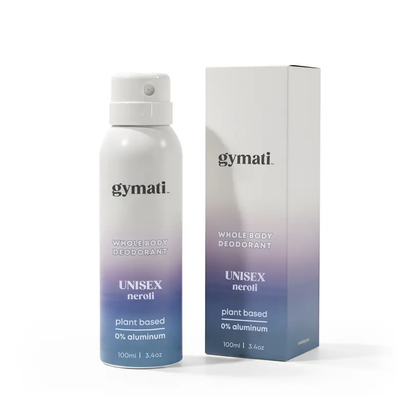 Gymati Unisex Deodorant - Plant Based, Aluminum Free, Stain Free, Air Powered, Zinc Based Protection, Odor Fighting, Fresh & Confident