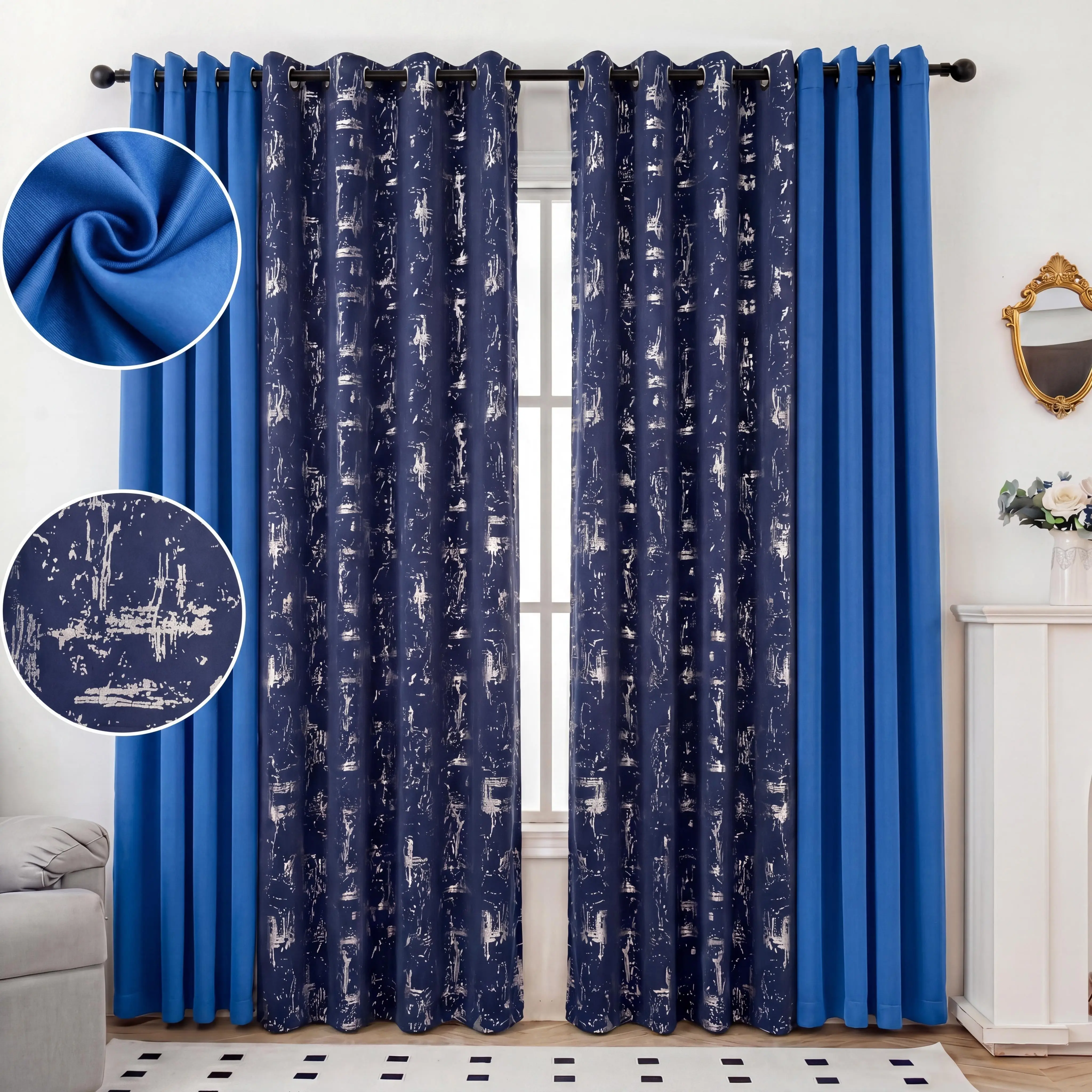 ROYAL BLUE+NAVY BLUE