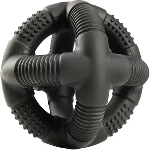 Natural Rubber Dog Balls for Large Aggressive Chewers - Lifetime Replacement - Indestructible and Durable Dog Toys for Large Breed, Black