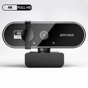 2026 4K Full HD Webcam with Microphone Autofocus 8MP Website Camera for Windows PC Laptop IOS Macbook External Web Cam Video Calling
