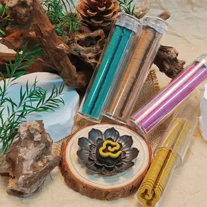 Creative Cloud Shaped Backflow Incense Cones 11cm Single Color & Scent Per Tube Indoor Purification Smoke Incense 45 Count Per Tube 6 Fragrances To Choose