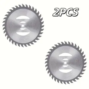 2-Piece lawn mower saw blade 4-inch high-hardness iron saw blade, saw tooth design, quick replacement, lawn mower accessories, durable tools