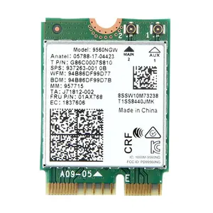 9560NGW WiFi Card 1730Mbps Wireless AC 9560 Dual Band 2.4G+5G Bluetooth 5.0 802.11Ac M.2 CNVI 9560NGW Wireless Adapter