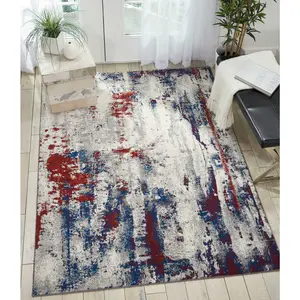 Nourison Maxell Multicolor Modern Indoor Rug Multicolor 7'10" x 10'6"