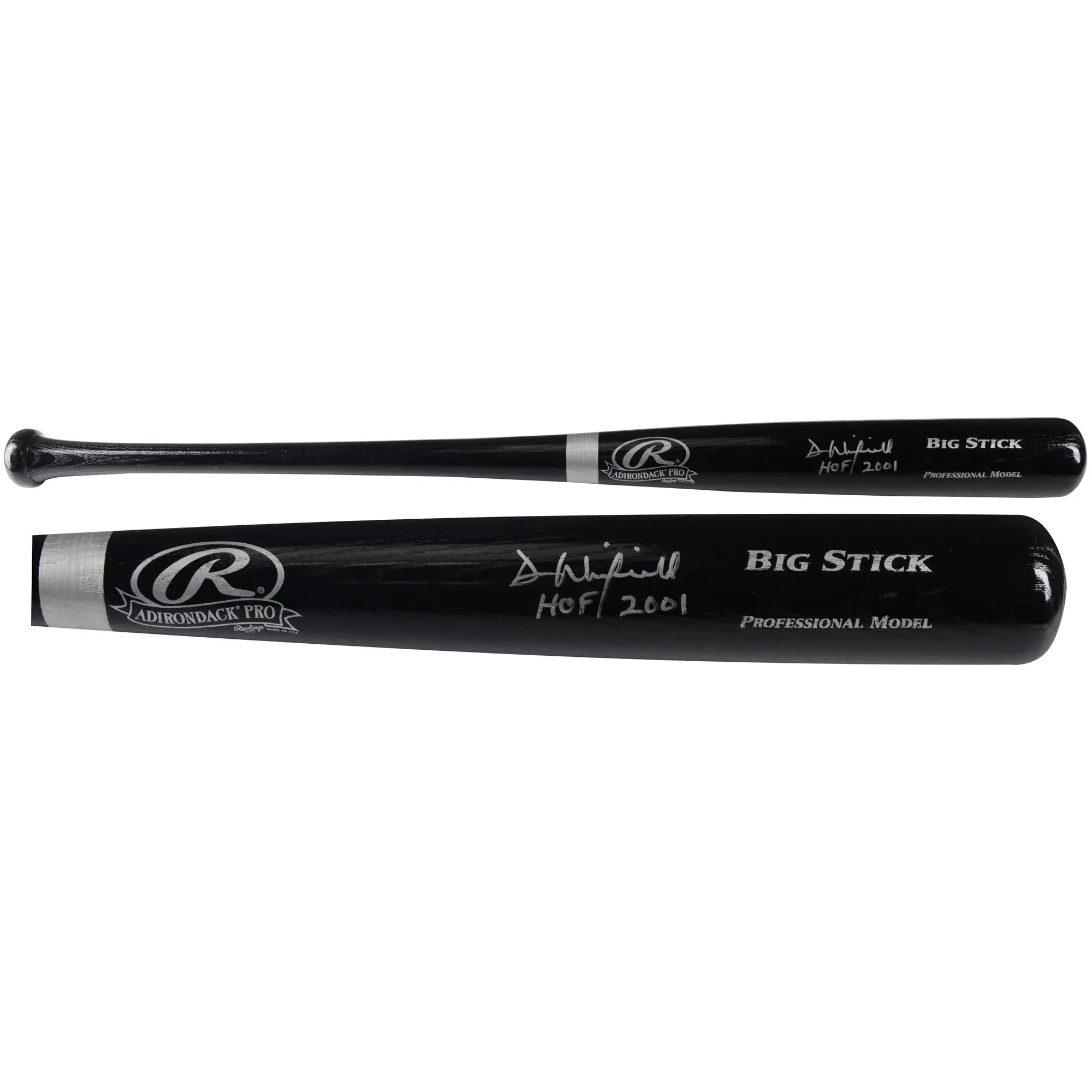 Dave Winfield New York Yankees Autographed Black Big Stick Bat with HOF 01 Inscription - Fanatics Authentic Certified