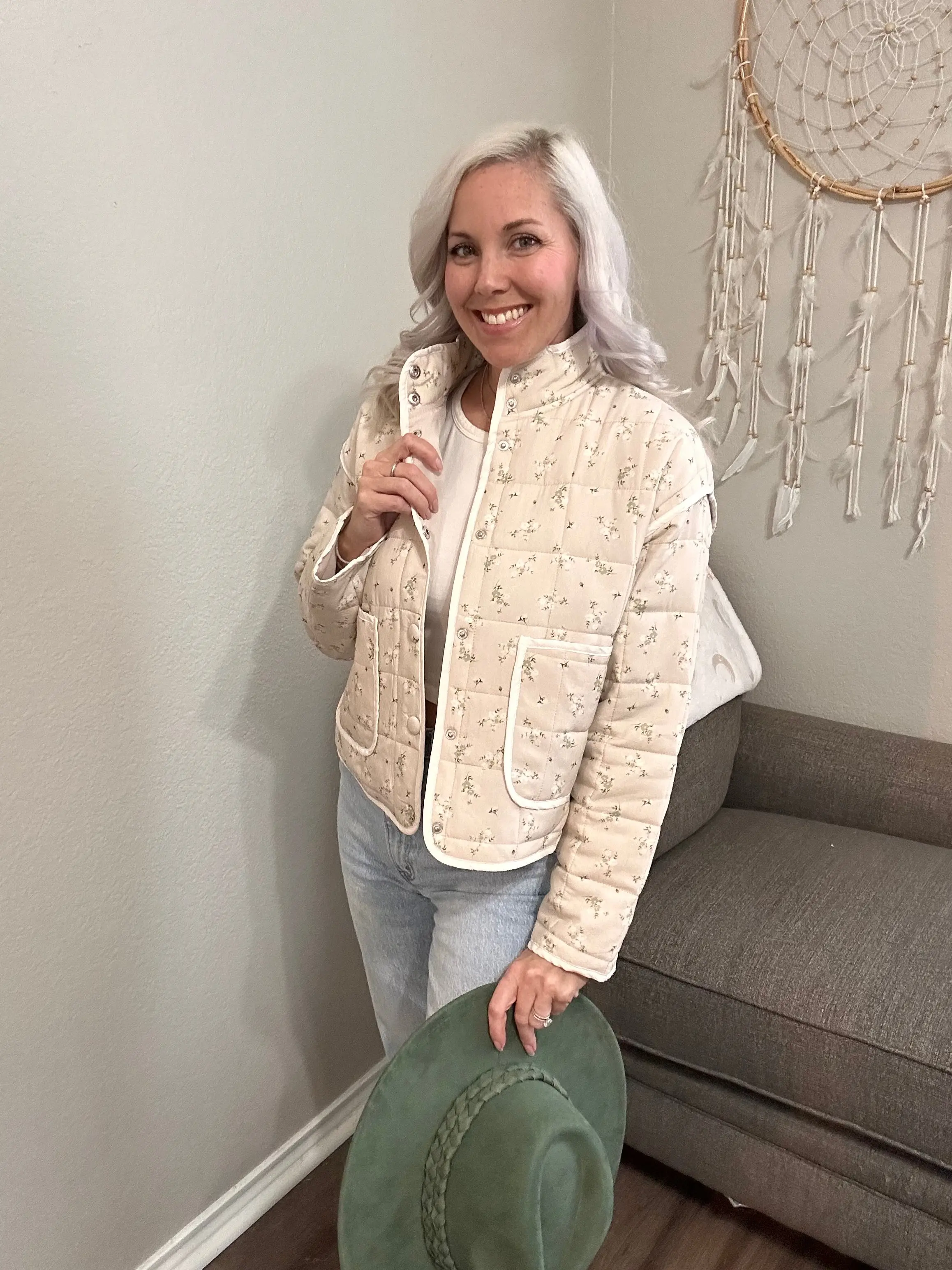 Blossom Patch Quilted Jacket
