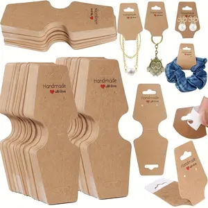 Hand bracelet display card, sturdy necklace clip, self-adhesive packaging card, sales card suitable for small businesses, applicable to items such as keychains, earrings, headbands and straps.