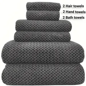 6-Pack Microfiber Bath Towels  |  UItra Soft & Quick Dry  |  Spa/ Yoga/ Fitness Use