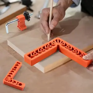 7-Piece Precision Right Angle Clamp Set, Durable Abs Structure, Ideal for Woodworking, Picture Frames, Boxes & Drawers
