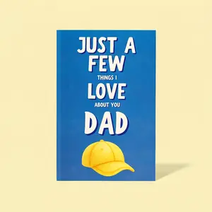 Just A Few Things I Love About You Dad Personalized Gift for Dad Father's Day Gift Fill In The Blank Memory Book Gift Idea For Dad， Perfect Gift for Thanksgiving Holidays Birthdays Christmas New Year