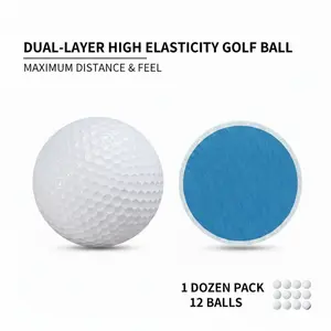 A dozen 12-piece double-layer structure Sarin high-elasticity golf balls, lightweight, soft, and highly elastic, multi-functional training balls suitable for golf club driving ranges Golf Training Aids