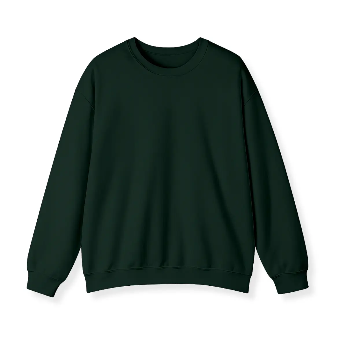 Plain Crewneck Sweatshirt Long Sleeve, Unisex Fleece Pullover, Cozy Fit for Men and Women, Gildan 18000, Tops Menswear, Casual Streetwear