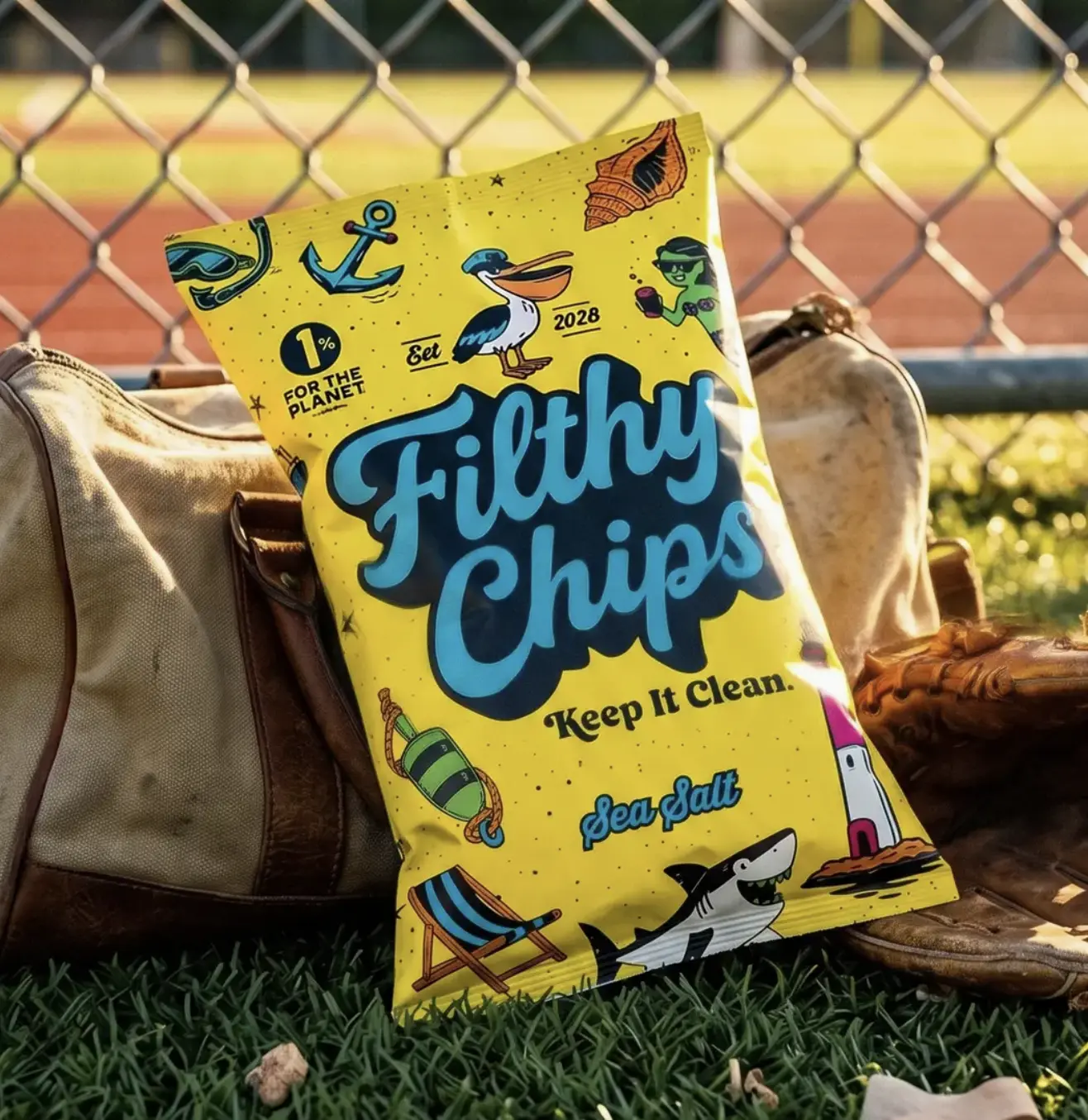 Filthy Chips Kettle Potato Chips made with Avocado Oil, Sea Salt 2oz