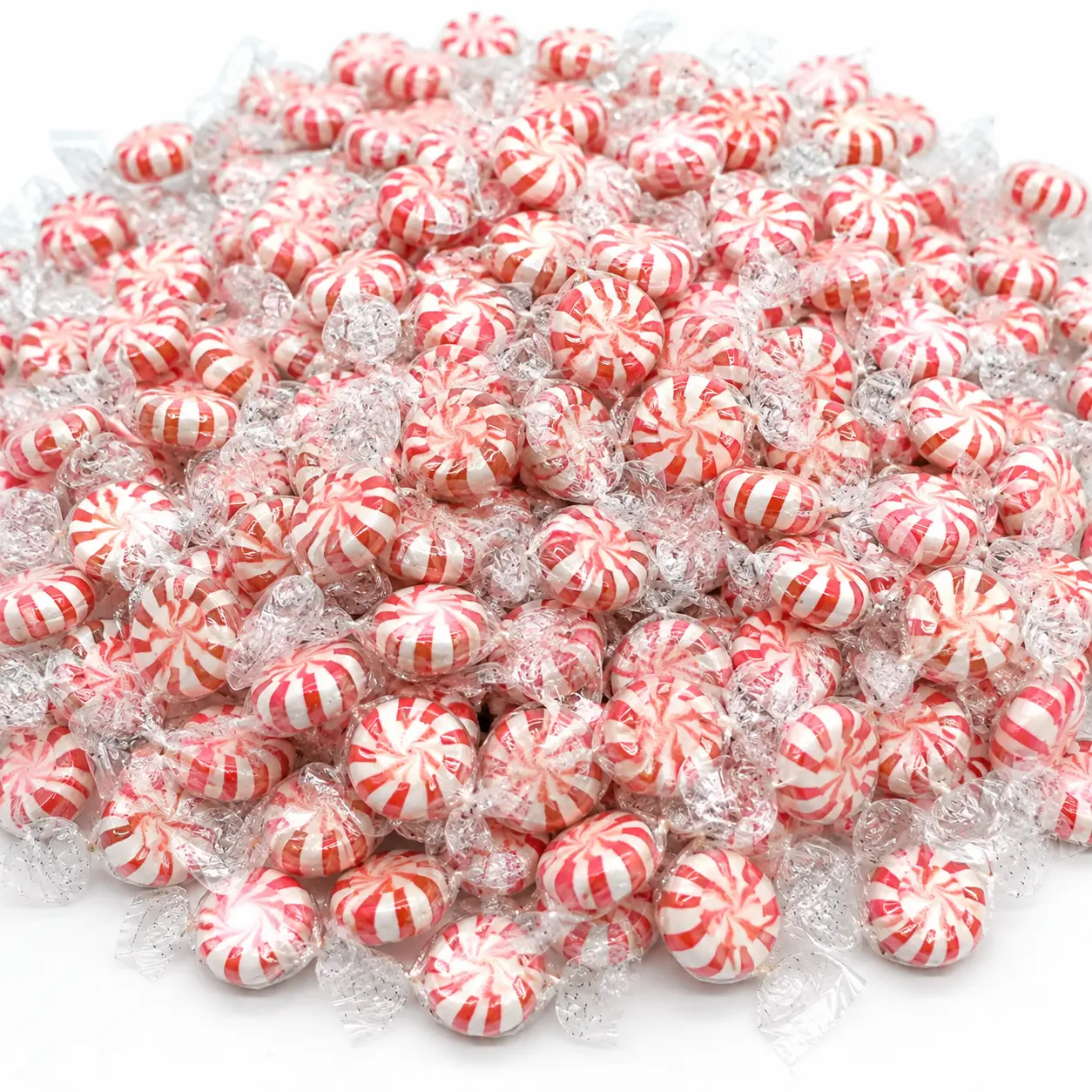 Starlight Mints Peppermint Candies - Red and White Striped Traditional Sweet Hard Candies, Individually Wrapped for Holidays, Parties