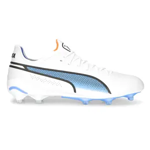PUMA Womens King Ultimate Firm GroundArtificial Ground Soccer Cleats Cleated, Firm Ground, Turf - White