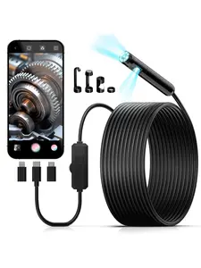 KAIWEETS Endoscope Borescope Camera with 8 Adjustable LED Lights, Car Inspection Camera, IP67 waterproof Multifunctional Inspection Tool for Car Repair, Home Appliance Inspection, Pipeline Maintenance