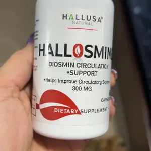 Product Review of HALLUSA NATURAL HALLOSMINE 300 Mg Diosmin Circulation 60 Capsules Gluten-Free Organic GMO-Free Sugar-Free Supplement for Healthy Circulation & Veins Health Made in USA Dietary from F**🇻